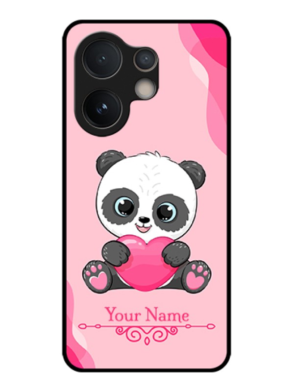 Custom Vivo V60e 5G Custom Glass Phone Case - Cute Panda Design