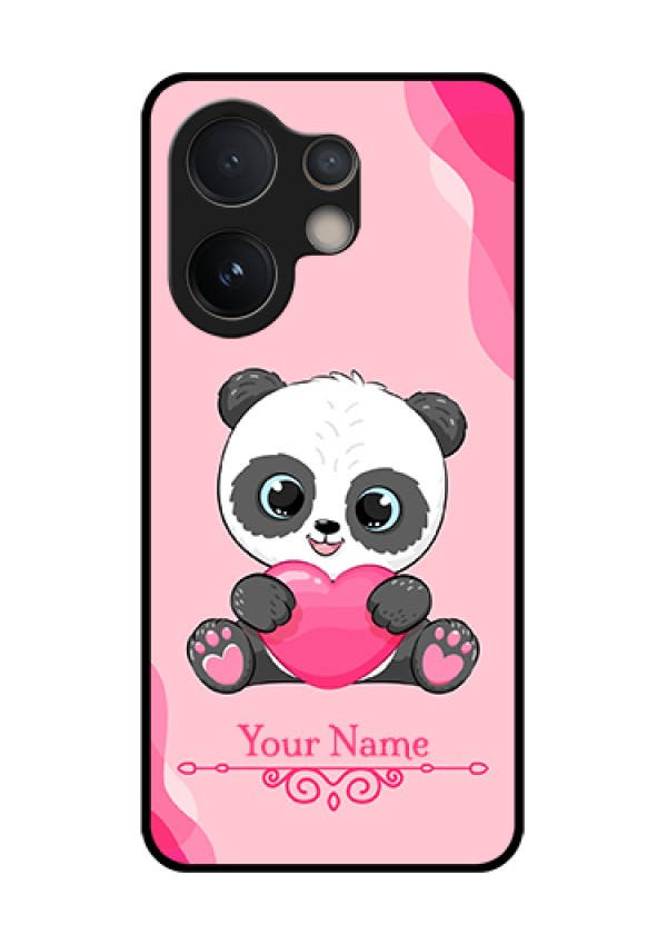 Vivo V60e 5G Custom Glass Phone Case - Cute Panda Design