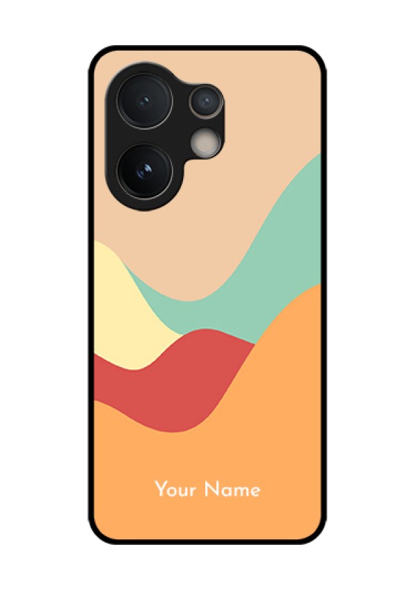 Vivo V60e 5G Custom Glass Phone Case - Ocean Waves Multi - Colour Design