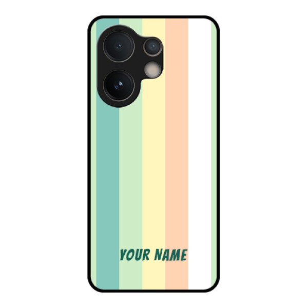 Vivo V60e 5G Custom Glass Phone Case - Multi - Colour Stripes Design Vivo V60e 5G Custom Glass Phone Case - Multi - Colour Stripes Design