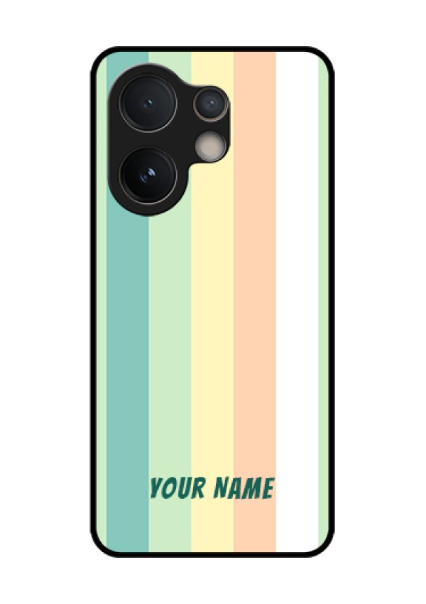 Vivo V60e 5G Custom Glass Phone Case - Multi - Colour Stripes Design