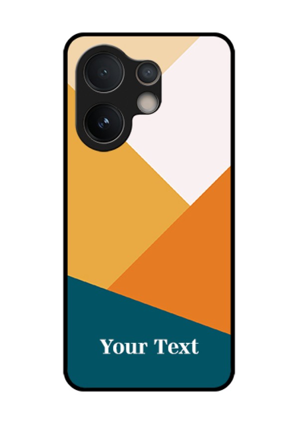 Vivo V60e 5G Custom Glass Phone Case - Stacked Multi - Colour Design