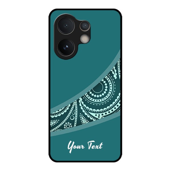 Vivo V60e 5G Custom Glass Phone Case - Semi Visible Floral Design