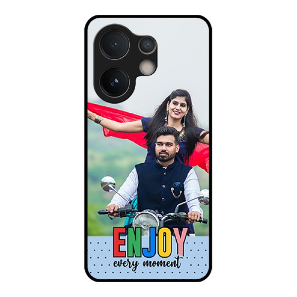 Vivo V60e 5G Custom Glass Phone Case - Enjoy Every Moment Design Vivo V60e 5G Custom Glass Phone Case - Enjoy Every Moment Design