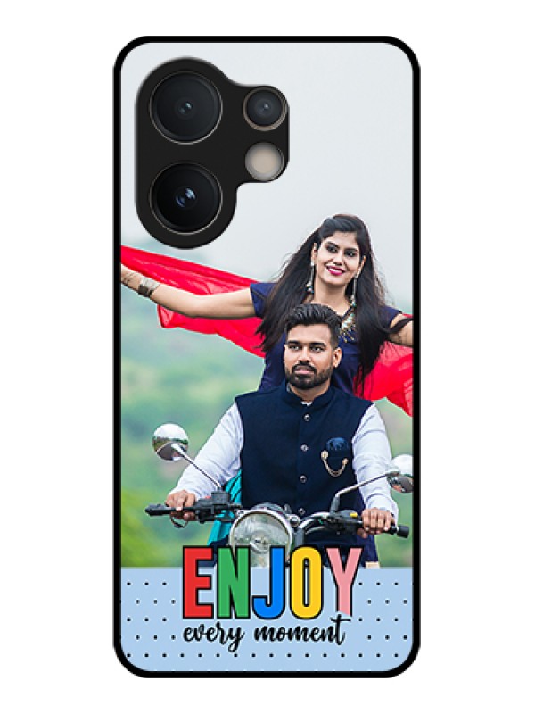 Custom Vivo V60e 5G Custom Glass Phone Case - Enjoy Every Moment Design