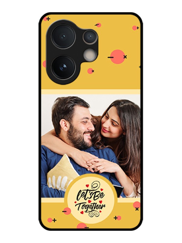 Custom Vivo V60e 5G Custom Glass Phone Case - Lets Be Together Design