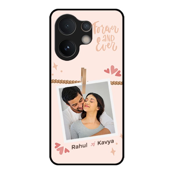 Vivo V60e 5G Custom Glass Phone Case - Forever And Ever Love Design