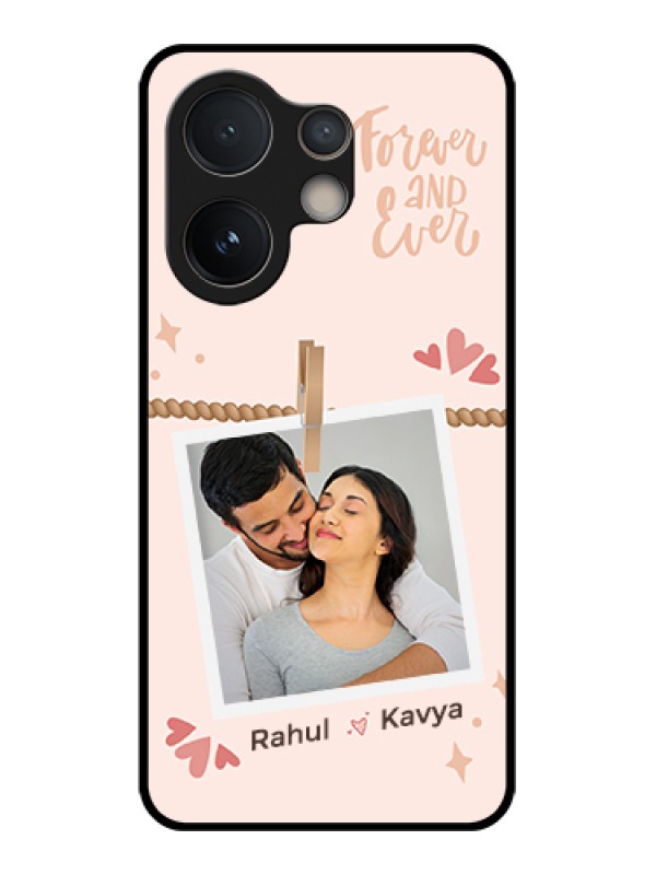 Custom Vivo V60e 5G Custom Glass Phone Case - Forever And Ever Love Design