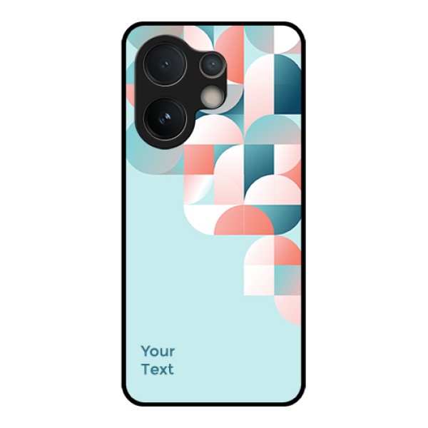 Vivo V60e 5G Custom Glass Phone Case - Stylish Semi - Circle Pattern Design