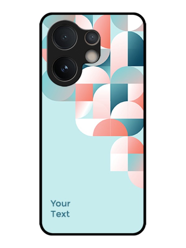 Custom Vivo V60e 5G Custom Glass Phone Case - Stylish Semi - Circle Pattern Design