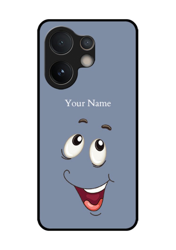 Vivo V60e 5G Custom Glass Phone Case - Laughing Cartoon Face Design