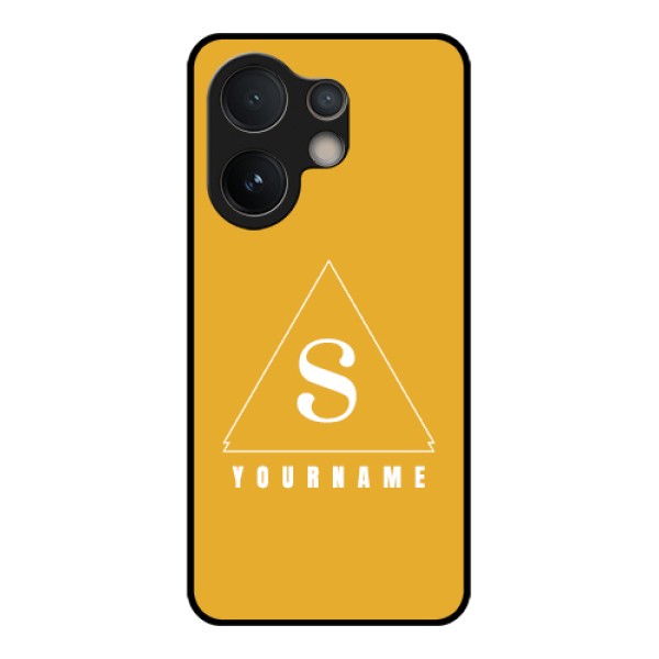 Vivo V60e 5G Custom Glass Phone Case - Simple Triangle Design