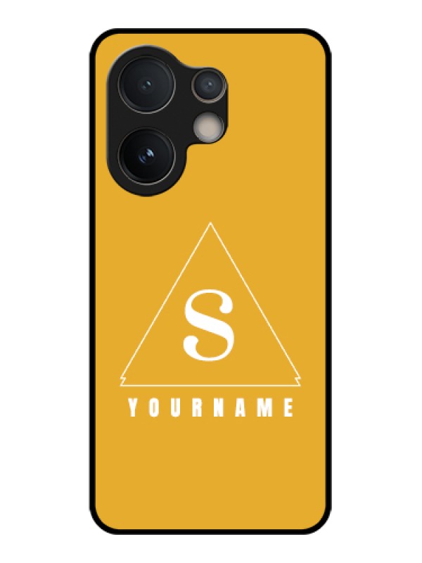Custom Vivo V60e 5G Custom Glass Phone Case - Simple Triangle Design