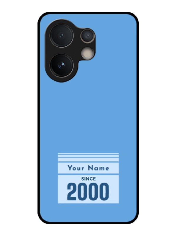 Custom Vivo V60e 5G Custom Glass Phone Case - Custom Year Of Birth Design
