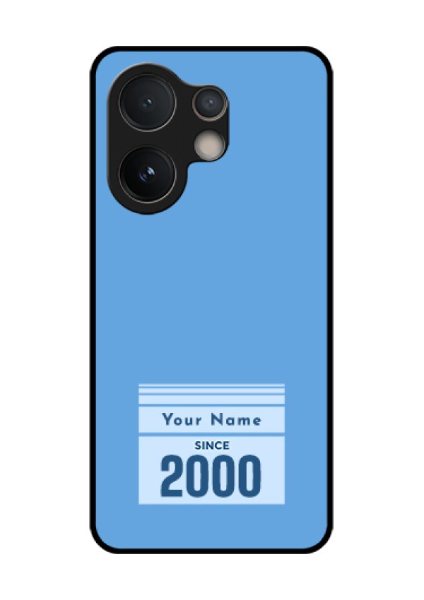 Vivo V60e 5G Custom Glass Phone Case - Custom Year Of Birth Design