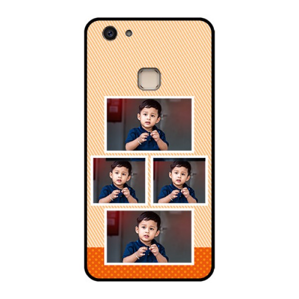 Vivo V7 Plus Custom Glass Phone Case - Bulk Photos Upload Design