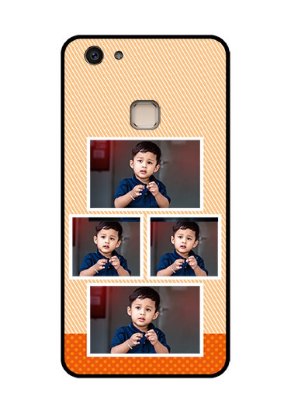Vivo V7 Plus Custom Glass Phone Case - Bulk Photos Upload Design