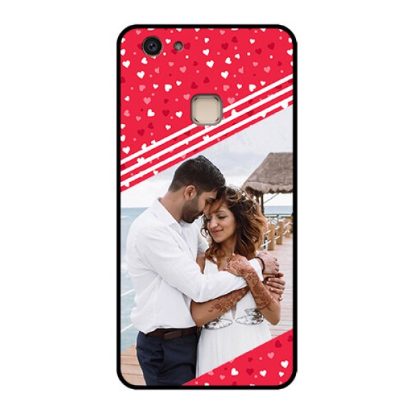 Vivo V7 Plus Custom Glass Phone Case - Valentines Gift Design