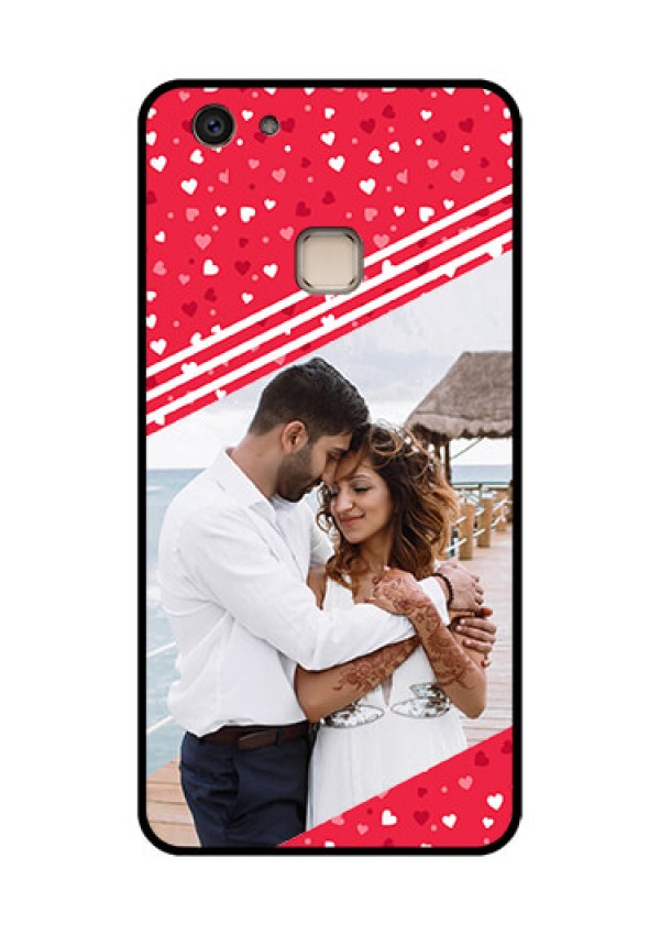 Vivo V7 Plus Custom Glass Phone Case - Valentines Gift Design
