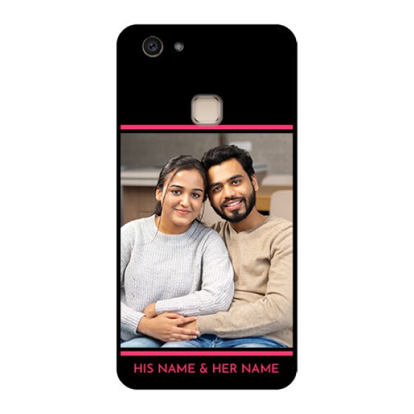 Vivo V7 Plus Custom Glass Phone Case - With Add Text Design
