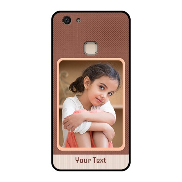 Vivo V7 Plus Custom Glass Phone Case - Simple Pic Upload Design
