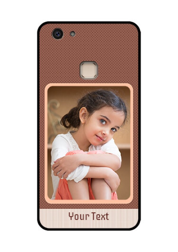Vivo V7 Plus Custom Glass Phone Case - Simple Pic Upload Design