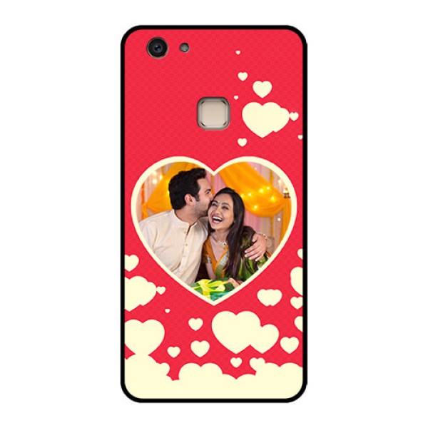 Vivo V7 Plus Custom Glass Phone Case - Love Symbols Phone Cover Design Vivo V7 Plus Custom Glass Phone Case - Love Symbols Phone Cover Design