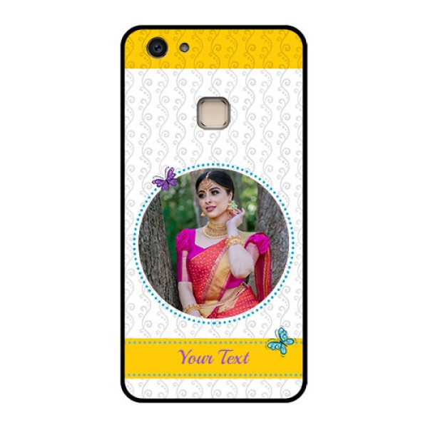 Vivo V7 Plus Custom Glass Phone Case - Girls Premium Case Design