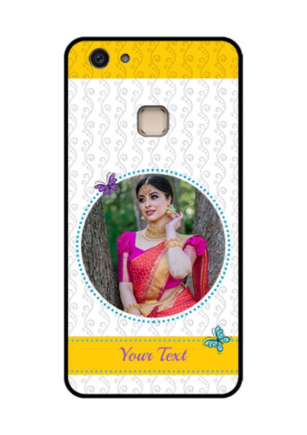 Vivo V7 Plus Custom Glass Phone Case - Girls Premium Case Design