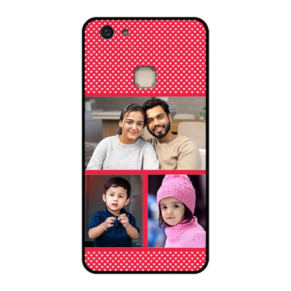Vivo V7 Plus Custom Glass Phone Case - Bulk Photo Upload Design
