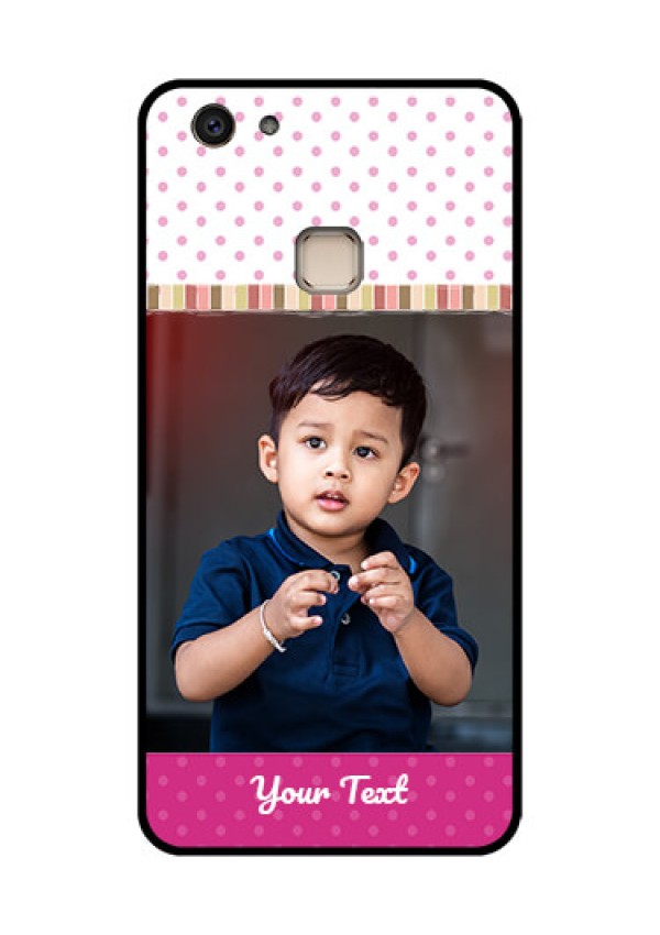 Vivo V7 Plus Custom Glass Phone Case - Cute Girls Cover Design