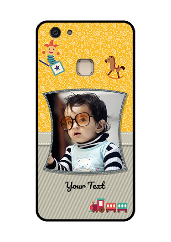 Vivo V7 Plus Custom Glass Phone Case - Baby Picture Upload Design
