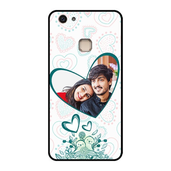 Vivo V7 Plus Custom Glass Phone Case - Premium Couple Design