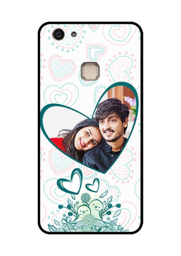 Vivo V7 Plus Custom Glass Phone Case - Premium Couple Design