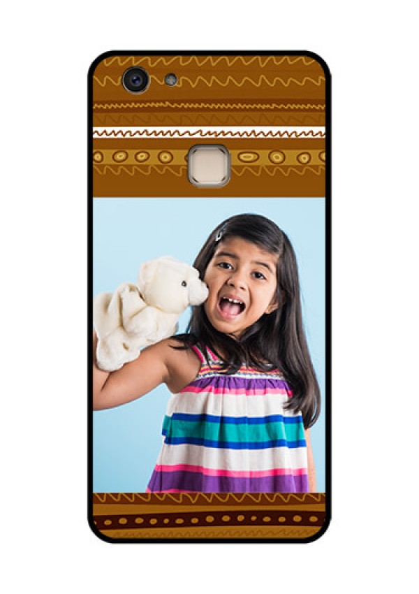 Vivo V7 Plus Custom Glass Phone Case - Friends Picture Upload Design