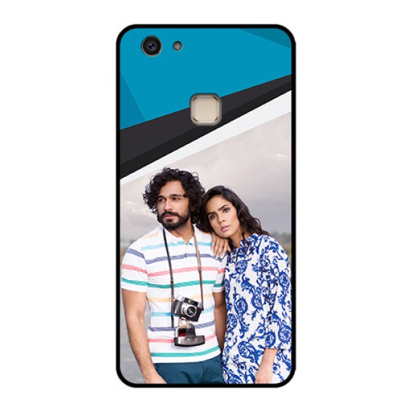 Vivo V7 Plus Custom Glass Phone Case - Simple Pattern Photo Upload Design Vivo V7 Plus Custom Glass Phone Case - Simple Pattern Photo Upload Design