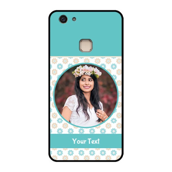 Vivo V7 Plus Custom Glass Phone Case - Beautiful Flowers Design