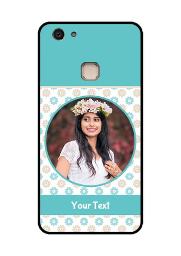 Vivo V7 Plus Custom Glass Phone Case - Beautiful Flowers Design