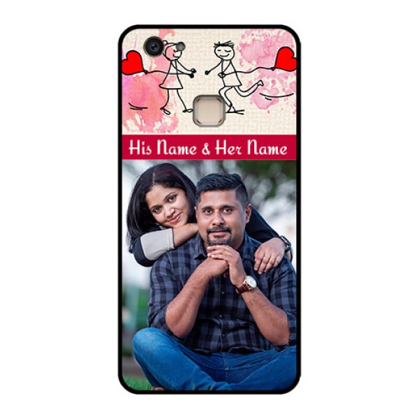 Vivo V7 Plus Custom Glass Phone Case - You And Me Case Design