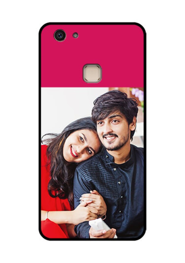 Vivo V7 Plus Custom Glass Phone Case - Anniversary Cover Design