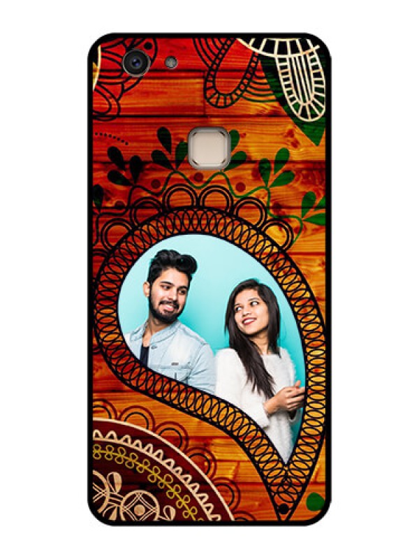 Custom Vivo V7 Plus Custom Glass Phone Case - Abstract Colorful Design