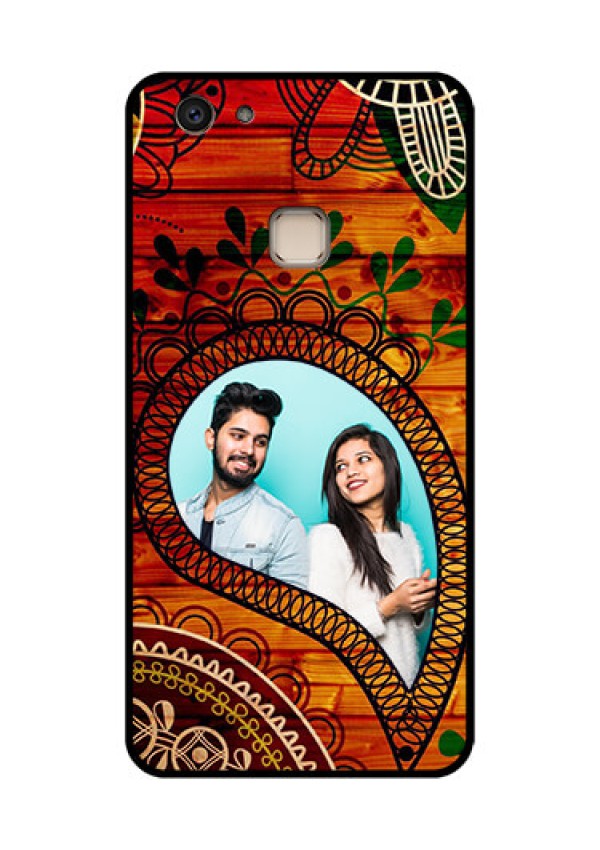 Vivo V7 Plus Custom Glass Phone Case - Abstract Colorful Design