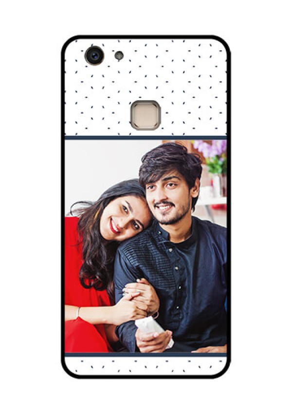 Vivo V7 Plus Custom Glass Phone Case - Premium Dot Design