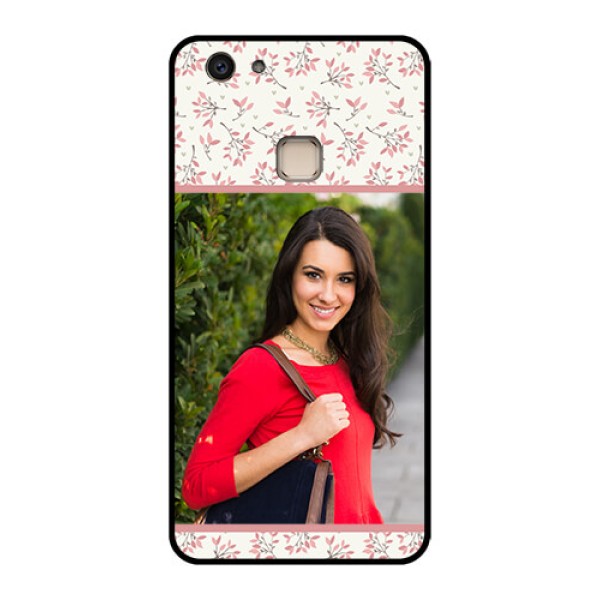 Vivo V7 Plus Custom Glass Phone Case - Stunning Floral Design