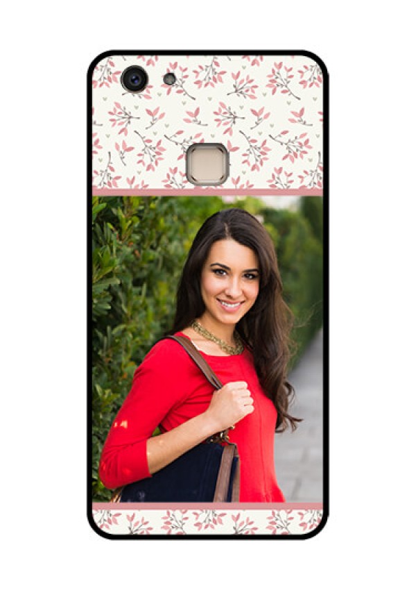 Vivo V7 Plus Custom Glass Phone Case - Stunning Floral Design