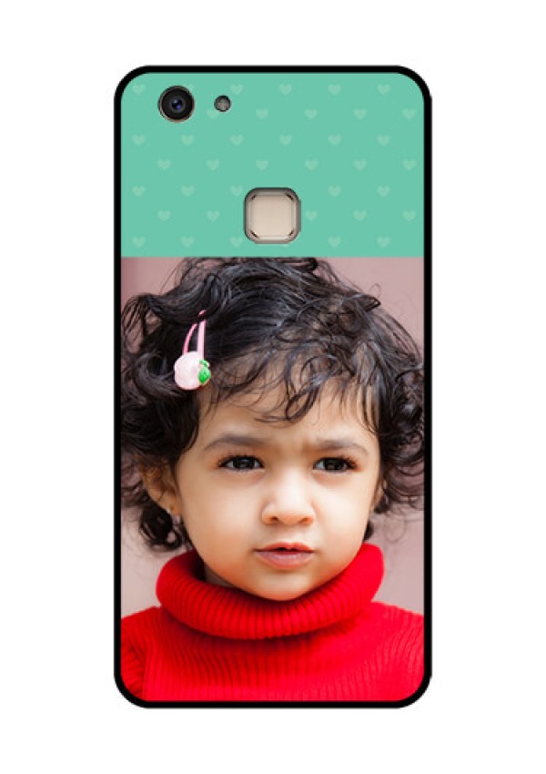 Vivo V7 Plus Custom Glass Phone Case - Lovers Picture Design
