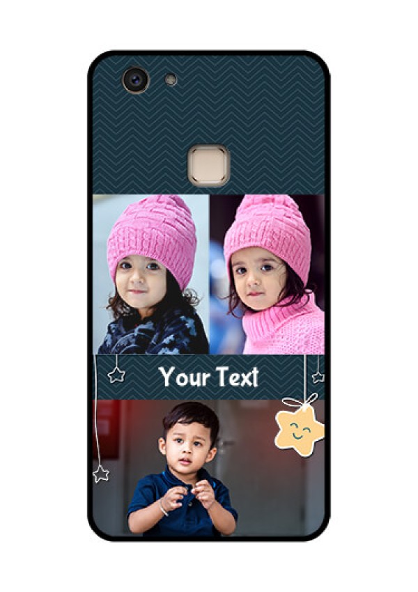 Vivo V7 Plus Custom Glass Phone Case - Hanging Stars Design