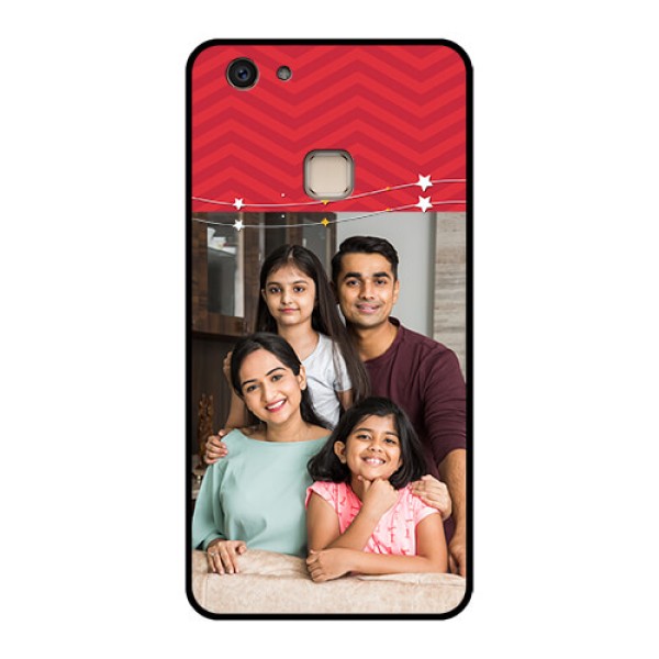 Vivo V7 Plus Custom Glass Phone Case - Happy Family Design