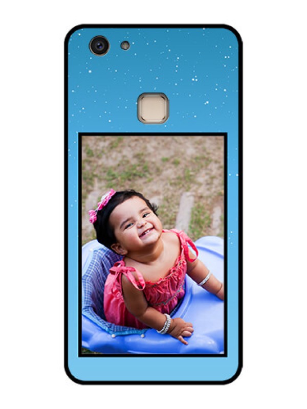 Custom Vivo V7 Plus Custom Glass Phone Case - Wave Pattern Colorful Design