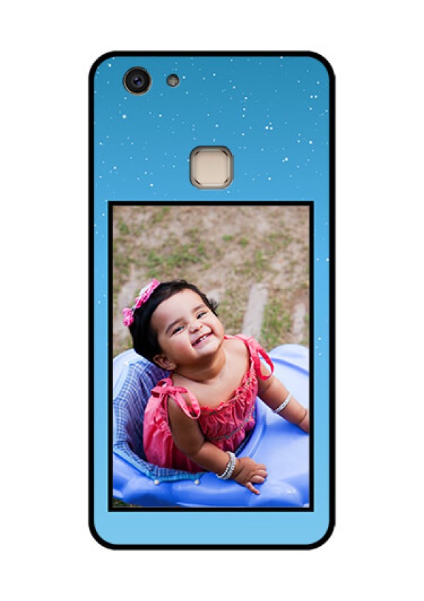 Vivo V7 Plus Custom Glass Phone Case - Wave Pattern Colorful Design